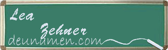 Lea Zehner Visitenkarte